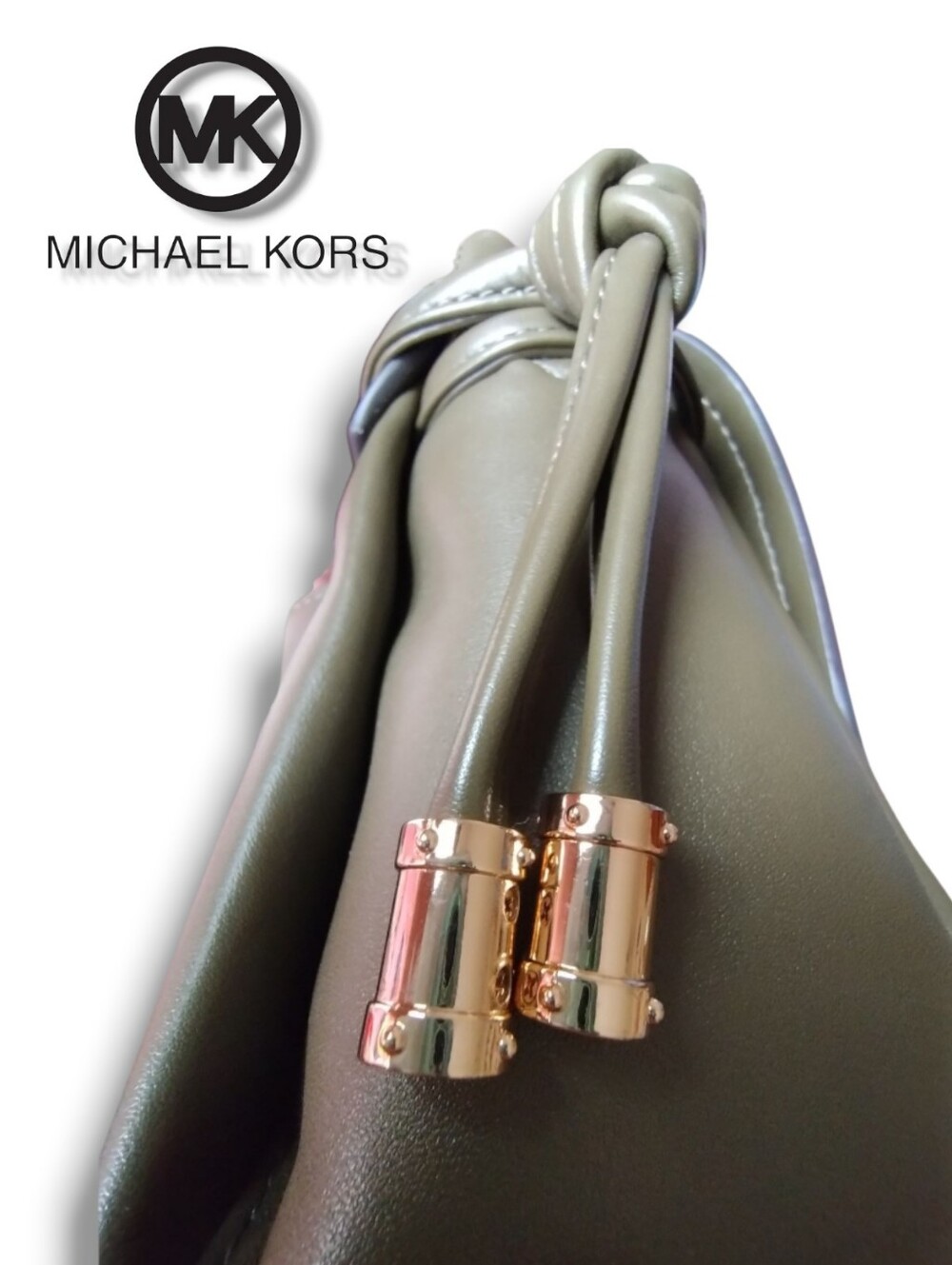 MICHAEL KORS Pearl Vegan Leather Magnetic Flap Two Way Shoulder Crossbody Bag - Picture 7 of 16
